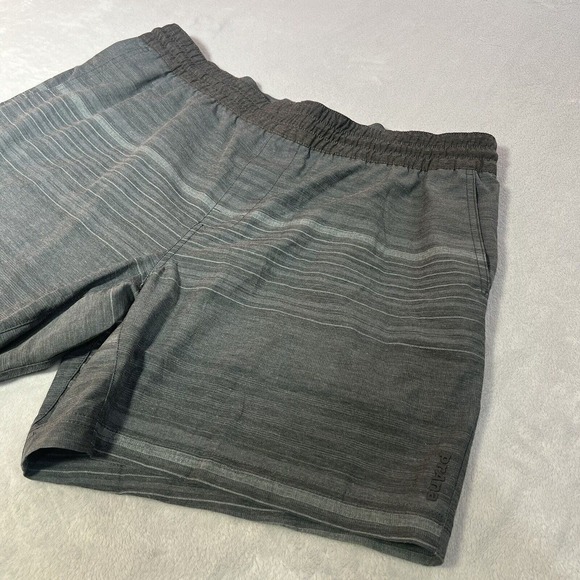 prAna Shorts Mens XXL Charcoal Gray Striped Slope Short Outdoors Hiking Stretch - Picture 8 of 11